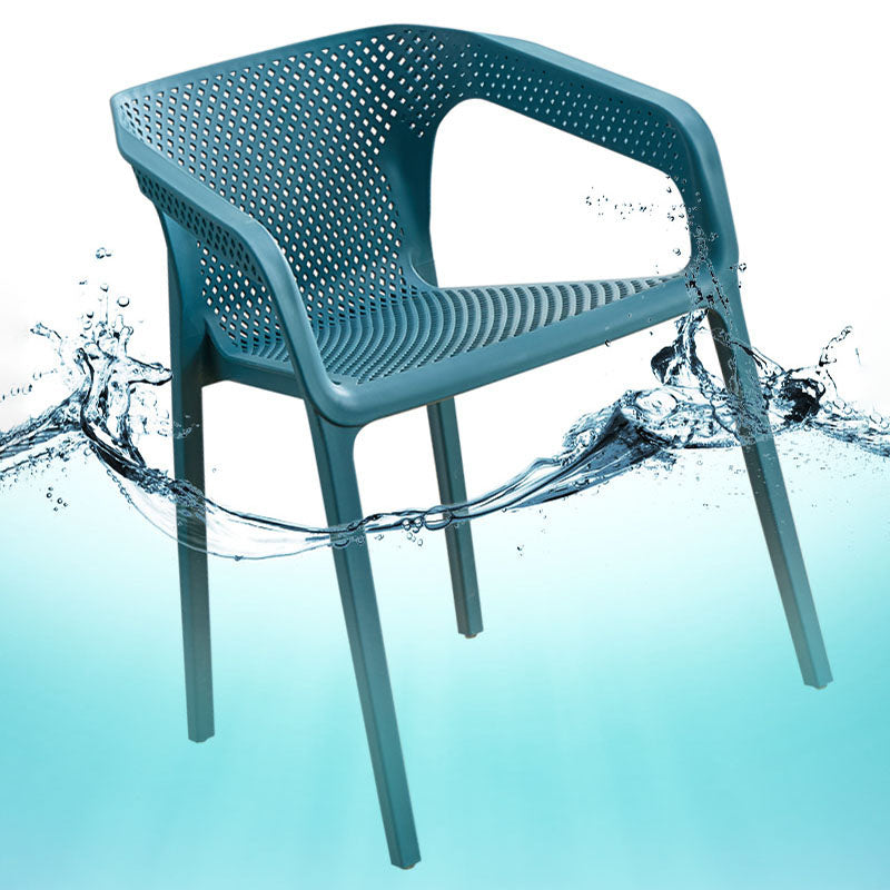 Plastic Scandinavian Kitchen Dining Room Armchair Solid Back Chair Clearhalo ' kitchen&dining_furn' 'Dining Chairs' 'Dining Tables & Seating' 'dining_chair' 'furn' 'furn_dining_chair' 'Furniture' 'furniture_dining_chair' 'Kitchen & Dining Furniture' 'kitchen' 4491848