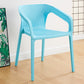 Plastic Scandinavian Kitchen Dining Room Armchair Solid Back Chair Sky Blue 1 Piece Clearhalo ' kitchen&dining_furn' 'Dining Chairs' 'Dining Tables & Seating' 'dining_chair' 'furn' 'furn_dining_chair' 'Furniture' 'furniture_dining_chair' 'Kitchen & Dining Furniture' 'kitchen' 4491870