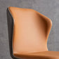 Modern Side Chair Matte Finish Leather Curved Wingback Armless Chair for Dining Room Clearhalo ' kitchen&dining_furn' 'Dining Chairs' 'Dining Tables & Seating' 'dining_chair' 'furn' 'furn_dining_chair' 'Furniture' 'furniture_dining_chair' 'Kitchen & Dining Furniture' 'kitchen' 4491890