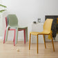 Scandinavian Plastic Kitchen Dining Room Side Chair Solid Back Chair Clearhalo ' kitchen&dining_furn' 'Dining Chairs' 'Dining Tables & Seating' 'dining_chair' 'Furniture' 'furniture_dining_chair' 'Kitchen & Dining Furniture' 'kitchen' 4491900