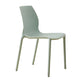 Scandinavian Plastic Kitchen Dining Room Side Chair Solid Back Chair Clearhalo ' kitchen&dining_furn' 'Dining Chairs' 'Dining Tables & Seating' 'dining_chair' 'Furniture' 'furniture_dining_chair' 'Kitchen & Dining Furniture' 'kitchen' 4491908