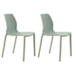 Scandinavian Plastic Kitchen Dining Room Side Chair Solid Back Chair Blue Set of 2 Clearhalo ' kitchen&dining_furn' 'Dining Chairs' 'Dining Tables & Seating' 'dining_chair' 'Furniture' 'furniture_dining_chair' 'Kitchen & Dining Furniture' 'kitchen' 4491909