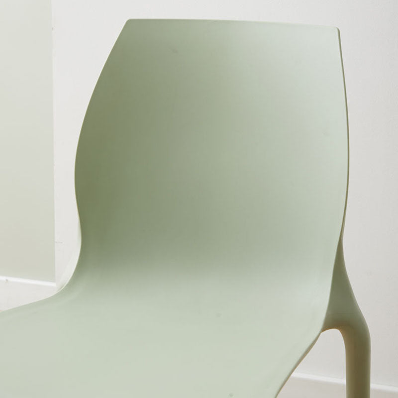 Scandinavian Plastic Kitchen Dining Room Side Chair Solid Back Chair Clearhalo ' kitchen&dining_furn' 'Dining Chairs' 'Dining Tables & Seating' 'dining_chair' 'Furniture' 'furniture_dining_chair' 'Kitchen & Dining Furniture' 'kitchen' 4491913