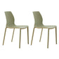 Scandinavian Plastic Kitchen Dining Room Side Chair Solid Back Chair Green Set of 2 Clearhalo ' kitchen&dining_furn' 'Dining Chairs' 'Dining Tables & Seating' 'dining_chair' 'Furniture' 'furniture_dining_chair' 'Kitchen & Dining Furniture' 'kitchen' 4491916