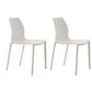 Scandinavian Plastic Kitchen Dining Room Side Chair Solid Back Chair White Set of 2 Clearhalo ' kitchen&dining_furn' 'Dining Chairs' 'Dining Tables & Seating' 'dining_chair' 'Furniture' 'furniture_dining_chair' 'Kitchen & Dining Furniture' 'kitchen' 4491925