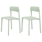 Contemporary Dining and Accent Chairs Matte Finish Plastic Open Back Side Chair Green 2 Piece Set Clearhalo ' kitchen&dining_furn' 'Dining Chairs' 'Dining Tables & Seating' 'dining_chair' 'furn' 'furn_dining_chair' 'Furniture' 'furniture_dining_chair' 'Kitchen & Dining Furniture' 'kitchen' 4491959