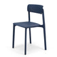 Contemporary Dining and Accent Chairs Matte Finish Plastic Open Back Side Chair Navy Blue 1 Piece Clearhalo ' kitchen&dining_furn' 'Dining Chairs' 'Dining Tables & Seating' 'dining_chair' 'furn' 'furn_dining_chair' 'Furniture' 'furniture_dining_chair' 'Kitchen & Dining Furniture' 'kitchen' 4491967
