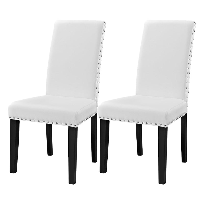 Scandinavian Wood Kitchen Dining Room Side Chair Parsons Chair White 2 Piece Set Clearhalo ' kitchen&dining_furn' 'Dining Chairs' 'Dining Tables & Seating' 'dining_chair' 'furn' 'furn_dining_chair' 'Furniture' 'furniture_dining_chair' 'Kitchen & Dining Furniture' 'kitchen' 4491972