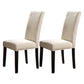 Scandinavian Wood Kitchen Dining Room Side Chair Parsons Chair Beige 2 Piece Set Clearhalo ' kitchen&dining_furn' 'Dining Chairs' 'Dining Tables & Seating' 'dining_chair' 'furn' 'furn_dining_chair' 'Furniture' 'furniture_dining_chair' 'Kitchen & Dining Furniture' 'kitchen' 4491974