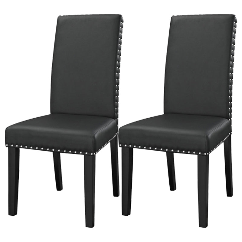 Scandinavian Wood Kitchen Dining Room Side Chair Parsons Chair Black 2 Piece Set Clearhalo ' kitchen&dining_furn' 'Dining Chairs' 'Dining Tables & Seating' 'dining_chair' 'furn' 'furn_dining_chair' 'Furniture' 'furniture_dining_chair' 'Kitchen & Dining Furniture' 'kitchen' 4491975