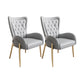 Glam Metal Dining Room Chairs Upholstered Arm Chair for Restaurant Use Light Coffee 2 Piece Set Clearhalo ' kitchen&dining_furn' 'Dining Chairs' 'Dining Tables & Seating' 'dining_chair' 'furn' 'furn_dining_chair' 'Furniture' 'furniture_dining_chair' 'Kitchen & Dining Furniture' 'kitchen' 4492003