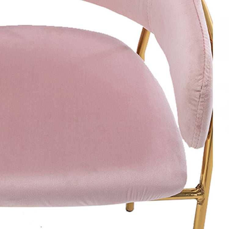 Glam Velvet Dining Room Chairs Open Back Dining Side Chair for Restaurant Use Clearhalo ' kitchen&dining_furn' 'Dining Chairs' 'Dining Tables & Seating' 'dining_chair' 'furn' 'furn_dining_chair' 'Furniture' 'furniture_dining_chair' 'Kitchen & Dining Furniture' 'kitchen' 4492022