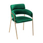 Glam Velvet Dining Room Chairs Open Back Dining Side Chair for Restaurant Use Blackish Green 1 Piece Clearhalo ' kitchen&dining_furn' 'Dining Chairs' 'Dining Tables & Seating' 'dining_chair' 'furn' 'furn_dining_chair' 'Furniture' 'furniture_dining_chair' 'Kitchen & Dining Furniture' 'kitchen' 4492028