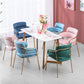 Glam Velvet Dining Room Chairs Open Back Dining Side Chair for Restaurant Use Clearhalo ' kitchen&dining_furn' 'Dining Chairs' 'Dining Tables & Seating' 'dining_chair' 'furn' 'furn_dining_chair' 'Furniture' 'furniture_dining_chair' 'Kitchen & Dining Furniture' 'kitchen' 4492029