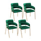 Glam Velvet Dining Room Chairs Open Back Dining Side Chair for Restaurant Use Blackish Green 4 Piece Set Clearhalo ' kitchen&dining_furn' 'Dining Chairs' 'Dining Tables & Seating' 'dining_chair' 'furn' 'furn_dining_chair' 'Furniture' 'furniture_dining_chair' 'Kitchen & Dining Furniture' 'kitchen' 4492032