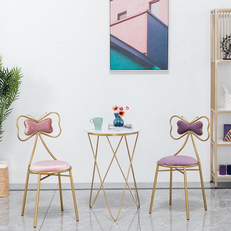 Scandinavian Design Upholstered Armless Dining Chairs Open Back Dining Side Chair Clearhalo ' kitchen&dining_furn' 'Dining Chairs' 'Dining Tables & Seating' 'dining_chair' 'furn' 'furn_dining_chair' 'Furniture' 'furniture_dining_chair' 'Kitchen & Dining Furniture' 'kitchen' 4492041