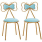Scandinavian Design Upholstered Armless Dining Chairs Open Back Dining Side Chair Light Blue-White 2 Piece Set Clearhalo ' kitchen&dining_furn' 'Dining Chairs' 'Dining Tables & Seating' 'dining_chair' 'furn' 'furn_dining_chair' 'Furniture' 'furniture_dining_chair' 'Kitchen & Dining Furniture' 'kitchen' 4492067