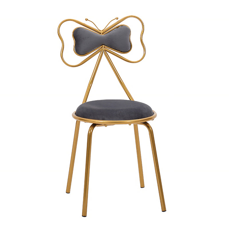 Scandinavian Design Upholstered Armless Dining Chairs Open Back Dining Side Chair Grey 1 Piece Clearhalo ' kitchen&dining_furn' 'Dining Chairs' 'Dining Tables & Seating' 'dining_chair' 'furn' 'furn_dining_chair' 'Furniture' 'furniture_dining_chair' 'Kitchen & Dining Furniture' 'kitchen' 4492069