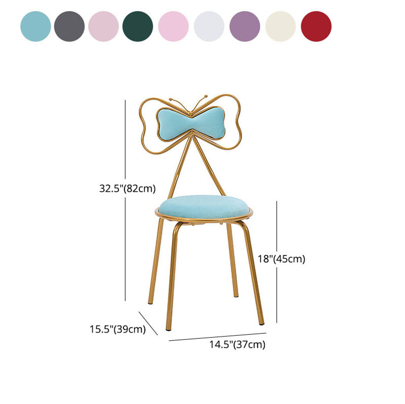 Scandinavian Design Upholstered Armless Dining Chairs Open Back Dining Side Chair Clearhalo ' kitchen&dining_furn' 'Dining Chairs' 'Dining Tables & Seating' 'dining_chair' 'furn' 'furn_dining_chair' 'Furniture' 'furniture_dining_chair' 'Kitchen & Dining Furniture' 'kitchen' 4492072