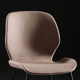 Modern Style Kitchen Metal Dining Chairs Wingback Dining Armless Side Chairs Clearhalo ' kitchen&dining_furn' 'Dining Chairs' 'Dining Tables & Seating' 'dining_chair' 'furn' 'furn_dining_chair' 'Furniture' 'furniture_dining_chair' 'Kitchen & Dining Furniture' 'kitchen' 4492087