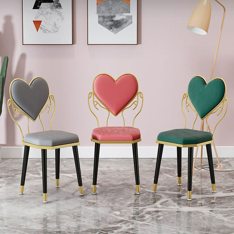 Scandinavian Design Open Back Dining Side Chairs Fabric Dining Chairs Clearhalo ' kitchen&dining_furn' 'Dining Chairs' 'Dining Tables & Seating' 'dining_chair' 'furn' 'furn_dining_chair' 'Furniture' 'furniture_dining_chair' 'Kitchen & Dining Furniture' 'kitchen' 4492102