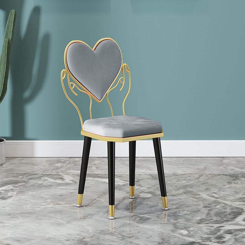 Scandinavian Design Open Back Dining Side Chairs Fabric Dining Chairs Clearhalo ' kitchen&dining_furn' 'Dining Chairs' 'Dining Tables & Seating' 'dining_chair' 'furn' 'furn_dining_chair' 'Furniture' 'furniture_dining_chair' 'Kitchen & Dining Furniture' 'kitchen' 4492104