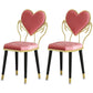 Scandinavian Design Open Back Dining Side Chairs Fabric Dining Chairs Pink 2 Piece Set Clearhalo ' kitchen&dining_furn' 'Dining Chairs' 'Dining Tables & Seating' 'dining_chair' 'furn' 'furn_dining_chair' 'Furniture' 'furniture_dining_chair' 'Kitchen & Dining Furniture' 'kitchen' 4492105
