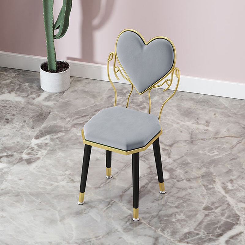 Scandinavian Design Open Back Dining Side Chairs Fabric Dining Chairs Clearhalo ' kitchen&dining_furn' 'Dining Chairs' 'Dining Tables & Seating' 'dining_chair' 'furn' 'furn_dining_chair' 'Furniture' 'furniture_dining_chair' 'Kitchen & Dining Furniture' 'kitchen' 4492117