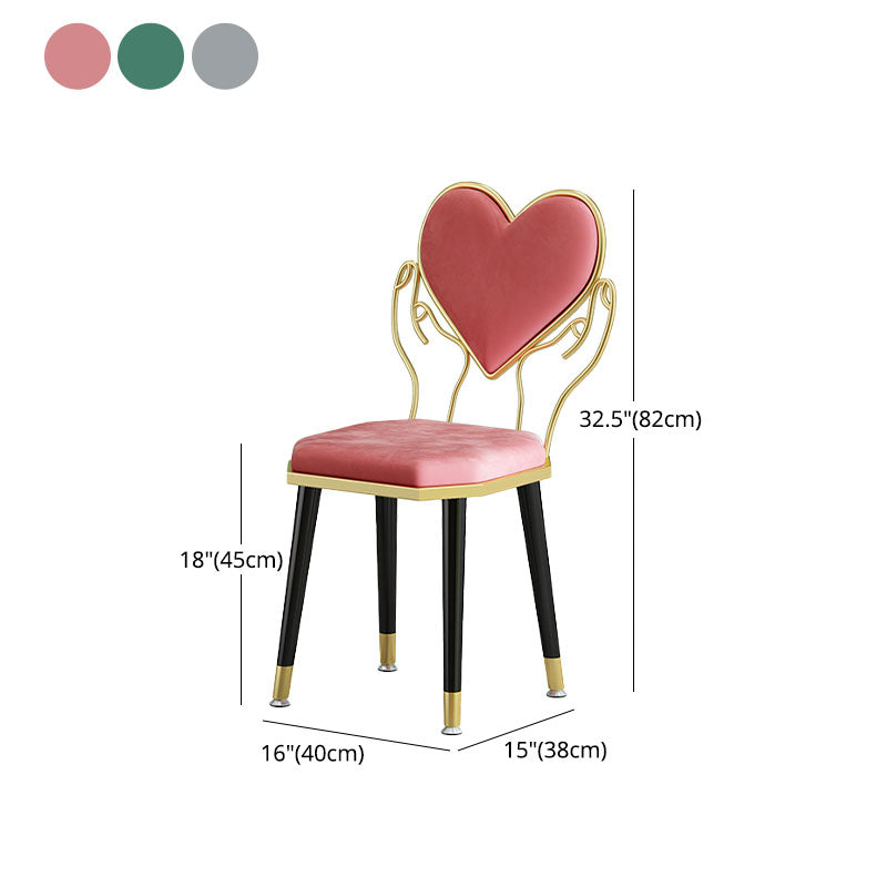 Scandinavian Design Open Back Dining Side Chairs Fabric Dining Chairs Clearhalo ' kitchen&dining_furn' 'Dining Chairs' 'Dining Tables & Seating' 'dining_chair' 'furn' 'furn_dining_chair' 'Furniture' 'furniture_dining_chair' 'Kitchen & Dining Furniture' 'kitchen' 4492118