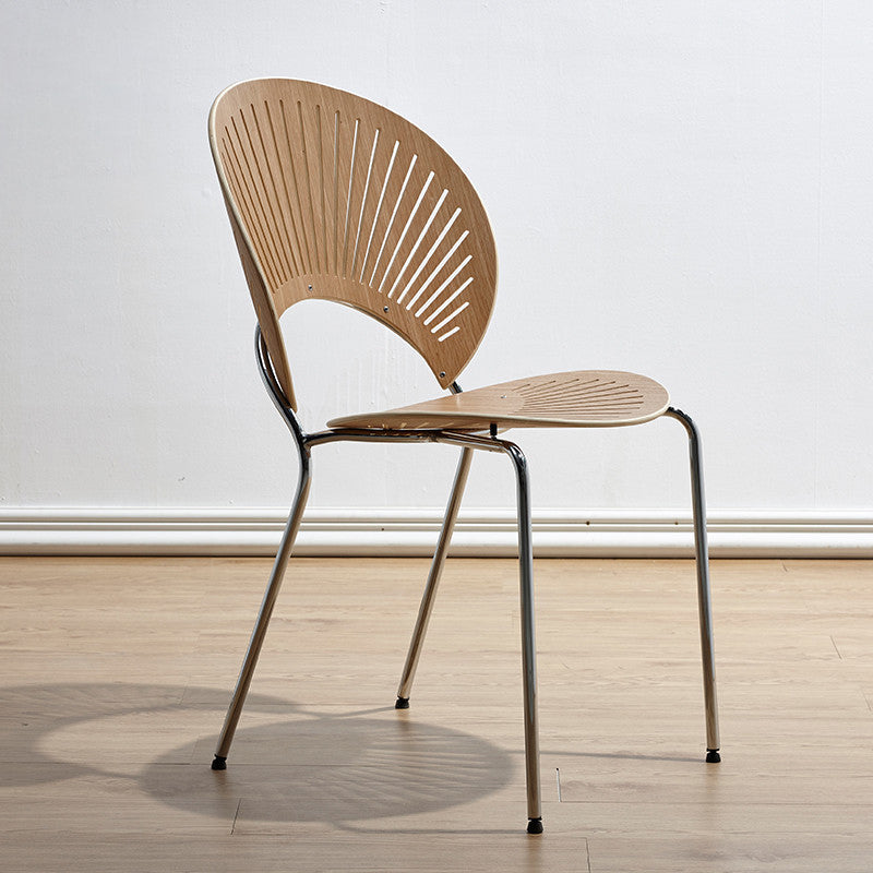 Metal Industrial Kitchen Dining Room Side Chair Open Back Chair Clearhalo ' kitchen&dining_furn' 'Dining Chairs' 'Dining Tables & Seating' 'dining_chair' 'furn' 'furn_dining_chair' 'Furniture' 'furniture_dining_chair' 'Kitchen & Dining Furniture' 'kitchen' 4492119