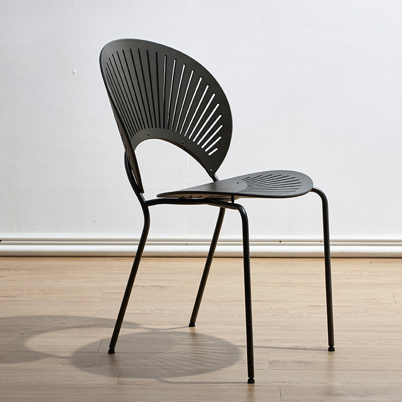 Metal Industrial Kitchen Dining Room Side Chair Open Back Chair Clearhalo ' kitchen&dining_furn' 'Dining Chairs' 'Dining Tables & Seating' 'dining_chair' 'furn' 'furn_dining_chair' 'Furniture' 'furniture_dining_chair' 'Kitchen & Dining Furniture' 'kitchen' 4492122