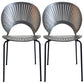 Metal Industrial Kitchen Dining Room Side Chair Open Back Chair Grey 2 Piece Set Clearhalo ' kitchen&dining_furn' 'Dining Chairs' 'Dining Tables & Seating' 'dining_chair' 'furn' 'furn_dining_chair' 'Furniture' 'furniture_dining_chair' 'Kitchen & Dining Furniture' 'kitchen' 4492127