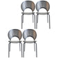 Metal Industrial Kitchen Dining Room Side Chair Open Back Chair Grey 4 Piece Set Clearhalo ' kitchen&dining_furn' 'Dining Chairs' 'Dining Tables & Seating' 'dining_chair' 'furn' 'furn_dining_chair' 'Furniture' 'furniture_dining_chair' 'Kitchen & Dining Furniture' 'kitchen' 4492129