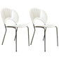 Metal Industrial Kitchen Dining Room Side Chair Open Back Chair White 2 Piece Set Clearhalo ' kitchen&dining_furn' 'Dining Chairs' 'Dining Tables & Seating' 'dining_chair' 'furn' 'furn_dining_chair' 'Furniture' 'furniture_dining_chair' 'Kitchen & Dining Furniture' 'kitchen' 4492133