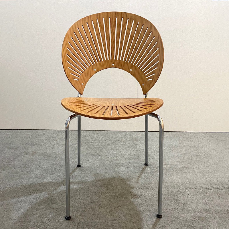 Metal Industrial Kitchen Dining Room Side Chair Open Back Chair Clearhalo ' kitchen&dining_furn' 'Dining Chairs' 'Dining Tables & Seating' 'dining_chair' 'furn' 'furn_dining_chair' 'Furniture' 'furniture_dining_chair' 'Kitchen & Dining Furniture' 'kitchen' 4492134