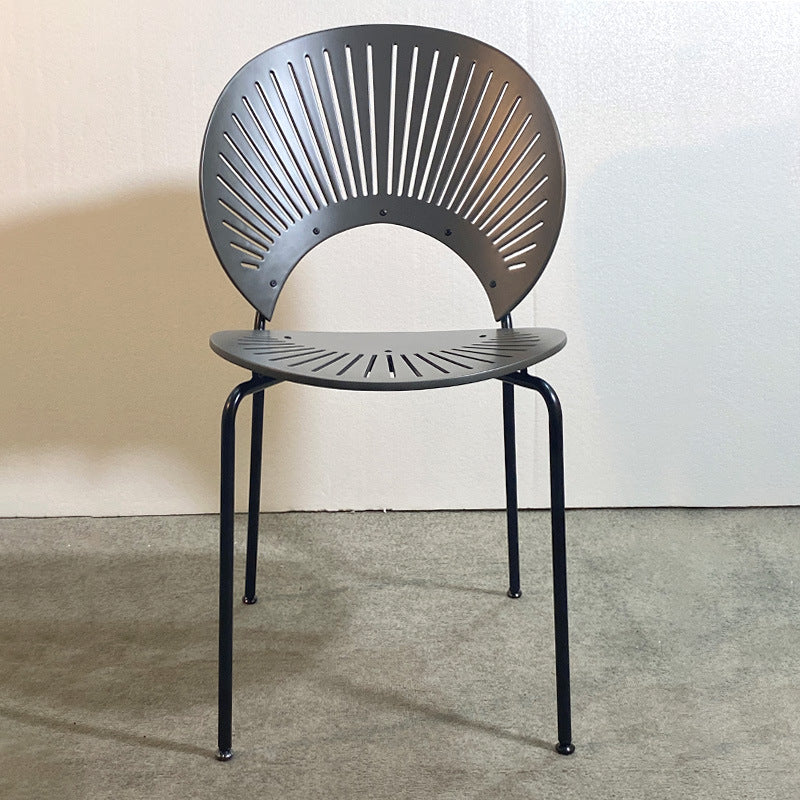 Metal Industrial Kitchen Dining Room Side Chair Open Back Chair Clearhalo ' kitchen&dining_furn' 'Dining Chairs' 'Dining Tables & Seating' 'dining_chair' 'furn' 'furn_dining_chair' 'Furniture' 'furniture_dining_chair' 'Kitchen & Dining Furniture' 'kitchen' 4492136