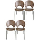 Metal Industrial Kitchen Dining Room Side Chair Open Back Chair Walnut 4 Piece Set Clearhalo ' kitchen&dining_furn' 'Dining Chairs' 'Dining Tables & Seating' 'dining_chair' 'furn' 'furn_dining_chair' 'Furniture' 'furniture_dining_chair' 'Kitchen & Dining Furniture' 'kitchen' 4492147