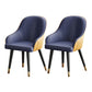 Glam Faux Leather Dining Chairs Upholstered Side Chair for Restaurant Use Blue 2 Piece Set Clearhalo ' kitchen&dining_furn' 'Dining Chairs' 'Dining Tables & Seating' 'dining_chair' 'furn' 'furn_dining_chair' 'Furniture' 'furniture_dining_chair' 'Kitchen & Dining Furniture' 'kitchen' 4492158