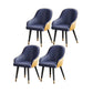 Glam Faux Leather Dining Chairs Upholstered Side Chair for Restaurant Use Blue 4 Piece Set Clearhalo ' kitchen&dining_furn' 'Dining Chairs' 'Dining Tables & Seating' 'dining_chair' 'furn' 'furn_dining_chair' 'Furniture' 'furniture_dining_chair' 'Kitchen & Dining Furniture' 'kitchen' 4492160