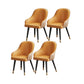 Glam Faux Leather Dining Chairs Upholstered Side Chair for Restaurant Use Orange 4 Piece Set Clearhalo ' kitchen&dining_furn' 'Dining Chairs' 'Dining Tables & Seating' 'dining_chair' 'furn' 'furn_dining_chair' 'Furniture' 'furniture_dining_chair' 'Kitchen & Dining Furniture' 'kitchen' 4492171
