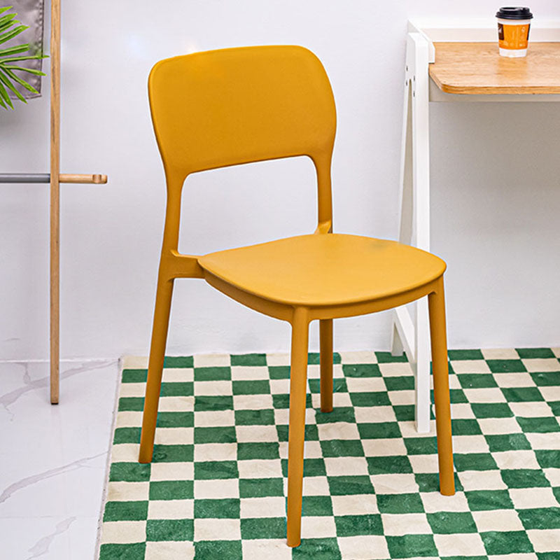Contemporary Style Dining Chairs Kitchen Plastic Dining Armless Side Chair Clearhalo ' kitchen&dining_furn' 'Dining Chairs' 'Dining Tables & Seating' 'dining_chair' 'furn' 'furn_dining_chair' 'Furniture' 'furniture_dining_chair' 'Kitchen & Dining Furniture' 'kitchen' 4492178