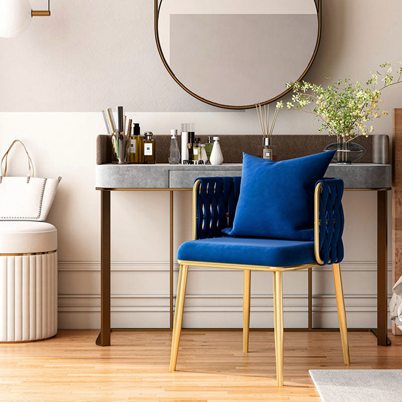 Scandinavian Design Fabric Dining Side Chairs Solid Back Dining Side Chair Clearhalo ' kitchen&dining_furn' 'Dining Chairs' 'Dining Tables & Seating' 'dining_chair' 'furn' 'furn_dining_chair' 'Furniture' 'furniture_dining_chair' 'Kitchen & Dining Furniture' 'kitchen' 4492195