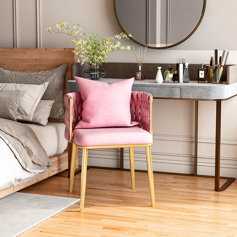 Scandinavian Design Fabric Dining Side Chairs Solid Back Dining Side Chair Clearhalo ' kitchen&dining_furn' 'Dining Chairs' 'Dining Tables & Seating' 'dining_chair' 'furn' 'furn_dining_chair' 'Furniture' 'furniture_dining_chair' 'Kitchen & Dining Furniture' 'kitchen' 4492198