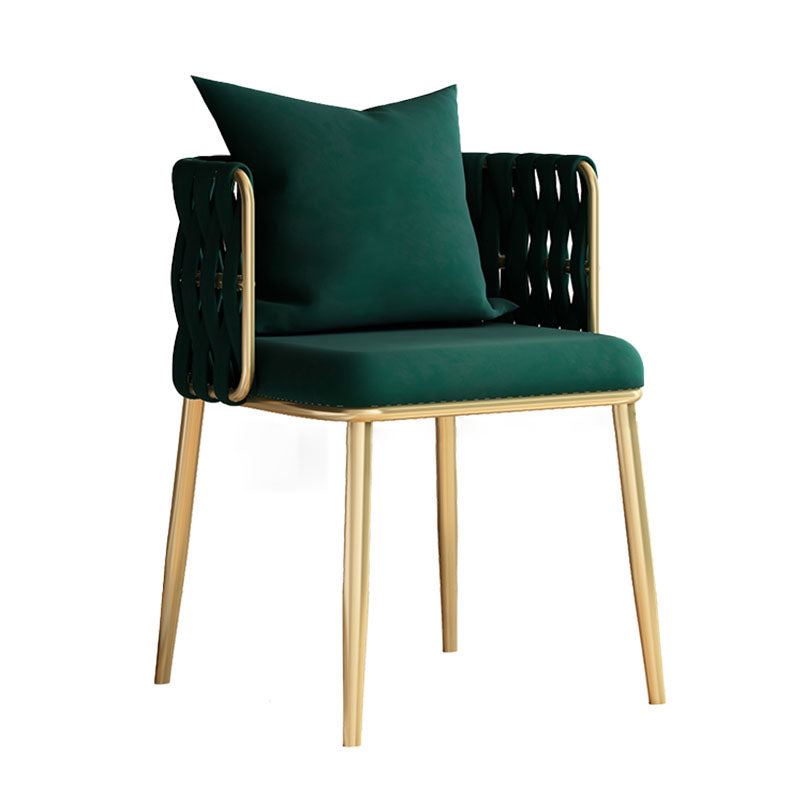 Scandinavian Design Fabric Dining Side Chairs Solid Back Dining Side Chair Navy 1 Piece Clearhalo ' kitchen&dining_furn' 'Dining Chairs' 'Dining Tables & Seating' 'dining_chair' 'furn' 'furn_dining_chair' 'Furniture' 'furniture_dining_chair' 'Kitchen & Dining Furniture' 'kitchen' 4492203