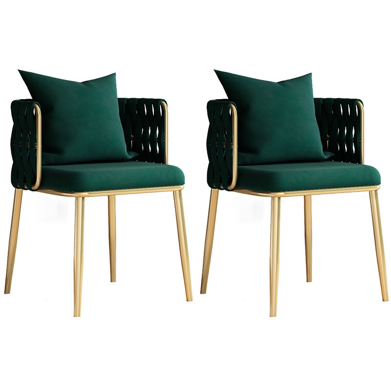 Scandinavian Design Fabric Dining Side Chairs Solid Back Dining Side Chair Navy 2 Piece Set Clearhalo ' kitchen&dining_furn' 'Dining Chairs' 'Dining Tables & Seating' 'dining_chair' 'furn' 'furn_dining_chair' 'Furniture' 'furniture_dining_chair' 'Kitchen & Dining Furniture' 'kitchen' 4492205