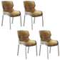 Modern Style Kitchen Metal Dining Chairs Wingback Dining Arm Side Chairs Ginger 4 Piece Set Clearhalo ' kitchen&dining_furn' 'Dining Chairs' 'Dining Tables & Seating' 'dining_chair' 'furn' 'furn_dining_chair' 'Furniture' 'furniture_dining_chair' 'Kitchen & Dining Furniture' 'kitchen' 4492224