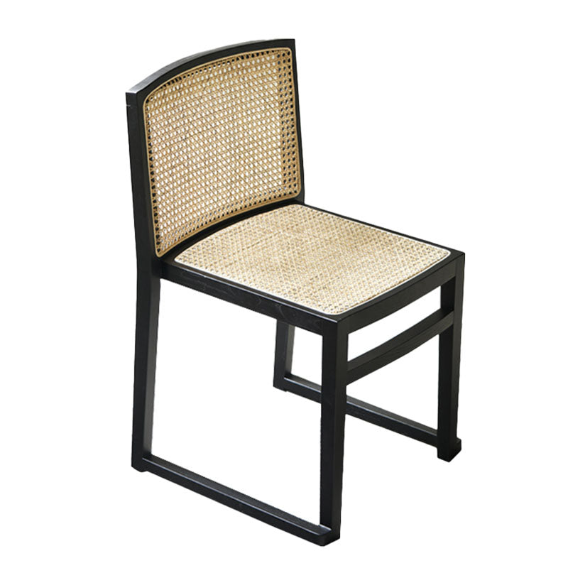 Traditional Style Dining Chairs Kitchen Armless Dining Chairs with Wooden Legs Black 1 Piece Clearhalo ' kitchen&dining_furn' 'Dining Chairs' 'Dining Tables & Seating' 'dining_chair' 'furn' 'furn_dining_chair' 'Furniture' 'furniture_dining_chair' 'Kitchen & Dining Furniture' 'kitchen' 4492243