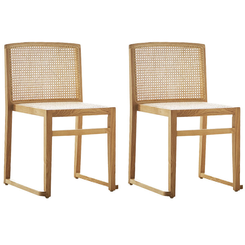 Traditional Style Dining Chairs Kitchen Armless Dining Chairs with Wooden Legs Wood 2 Piece Set Clearhalo ' kitchen&dining_furn' 'Dining Chairs' 'Dining Tables & Seating' 'dining_chair' 'furn' 'furn_dining_chair' 'Furniture' 'furniture_dining_chair' 'Kitchen & Dining Furniture' 'kitchen' 4492250