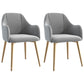 Glam Velvet Dining Room Chairs Arm Metal Dining Side Chair for Restaurant Use Light Gray 2 Piece Set Clearhalo ' kitchen&dining_furn' 'Dining Chairs' 'Dining Tables & Seating' 'dining_chair' 'furn' 'furn_dining_chair' 'Furniture' 'furniture_dining_chair' 'Kitchen & Dining Furniture' 'kitchen' 4492271
