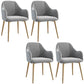 Glam Velvet Dining Room Chairs Arm Metal Dining Side Chair for Restaurant Use Light Gray 4 Piece Set Clearhalo ' kitchen&dining_furn' 'Dining Chairs' 'Dining Tables & Seating' 'dining_chair' 'furn' 'furn_dining_chair' 'Furniture' 'furniture_dining_chair' 'Kitchen & Dining Furniture' 'kitchen' 4492274